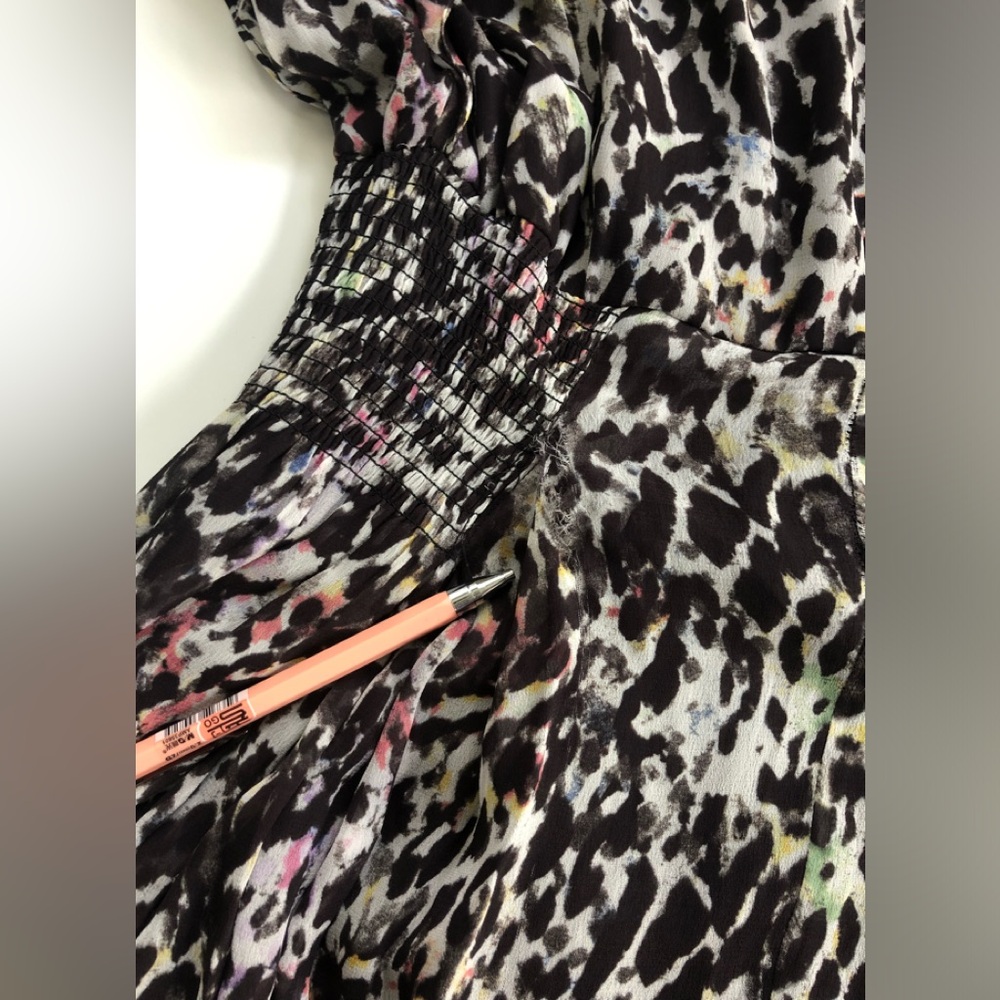 ALLSAINTS Malley Leofall Leopard Print Dress Size: M - Picture 15 of 16